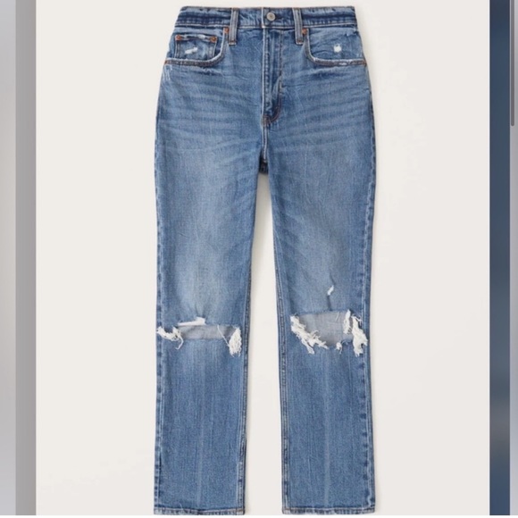 NWT Abercrombie & Fitch Ankle Jeans 26R - Picture 3 of 3